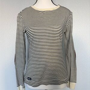 Ralph Lauren Striped Black and Cream Sweater